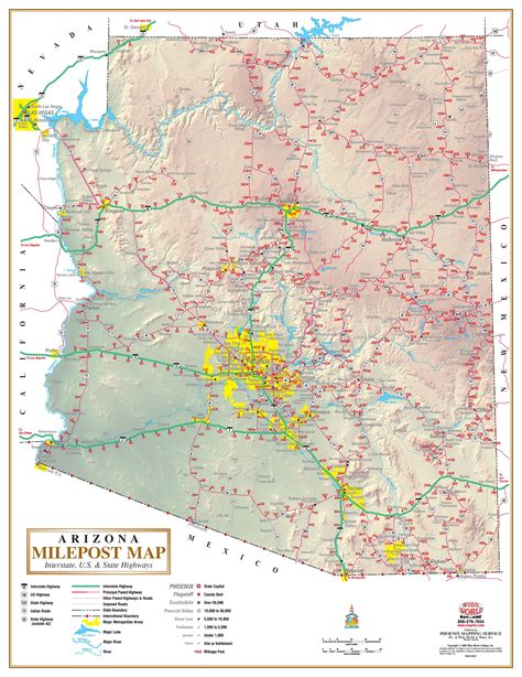 Arizona milepost map. Things To Know About Arizona milepost map. 